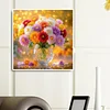 Blume 5d diy runde volle bohrer dimond kunst malerei haus wanddekoration 11,81x11,81 in