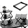 3 Tier Camping Storage Rack Heavy Duty Camping Shelf Rack for Outdoor Activities
