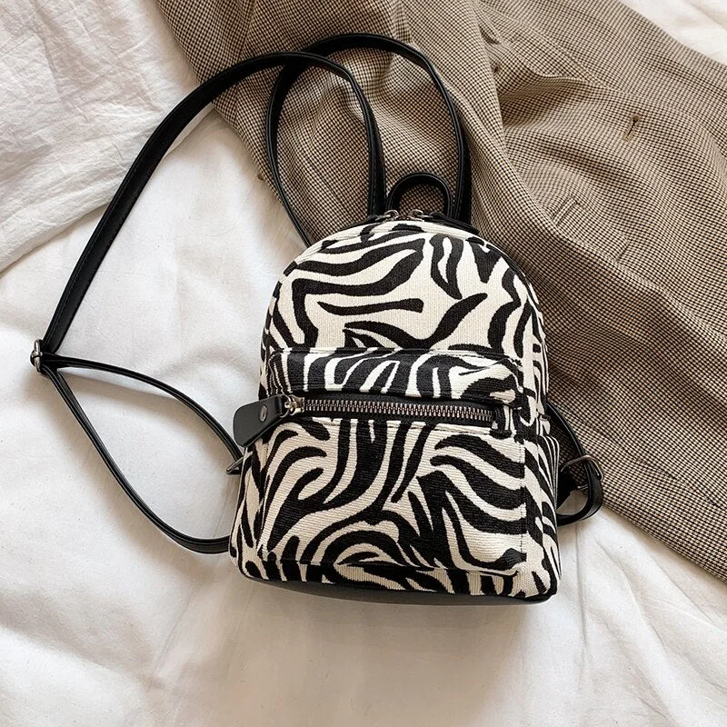 էѧӧܧ Leopard grain Backpacks For Women 2020 Fashion Female Small Backpack Lady Back Pack For School Teenagers Girls