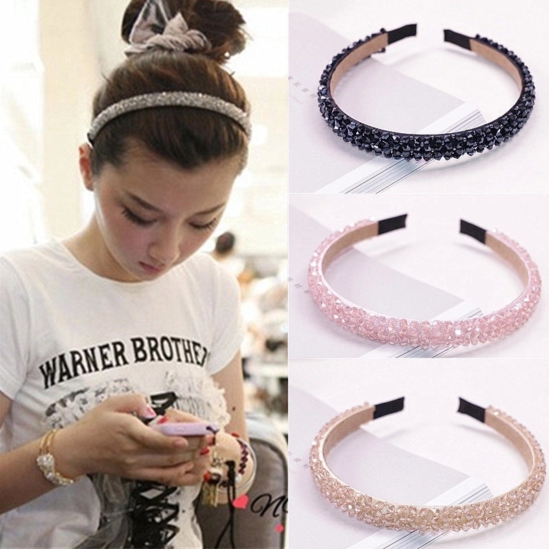 Adult Children’s Korean-style Crystal Hair Band Face Wash Headband Headwear Cute Tassel Student Hair Strap Hair Accessories Female