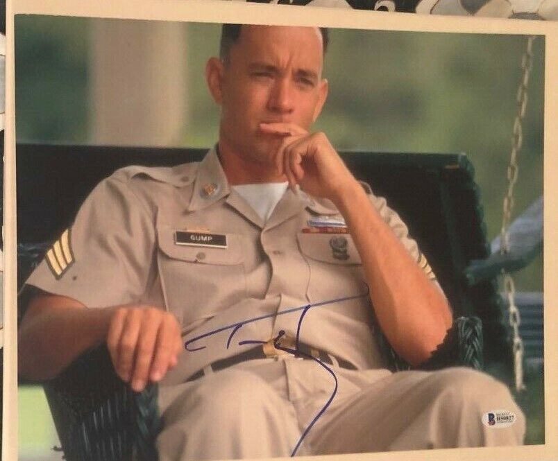 Tom Hanks signed autographed 11x14 Photo Poster painting Forrest Gump BECKETT COA