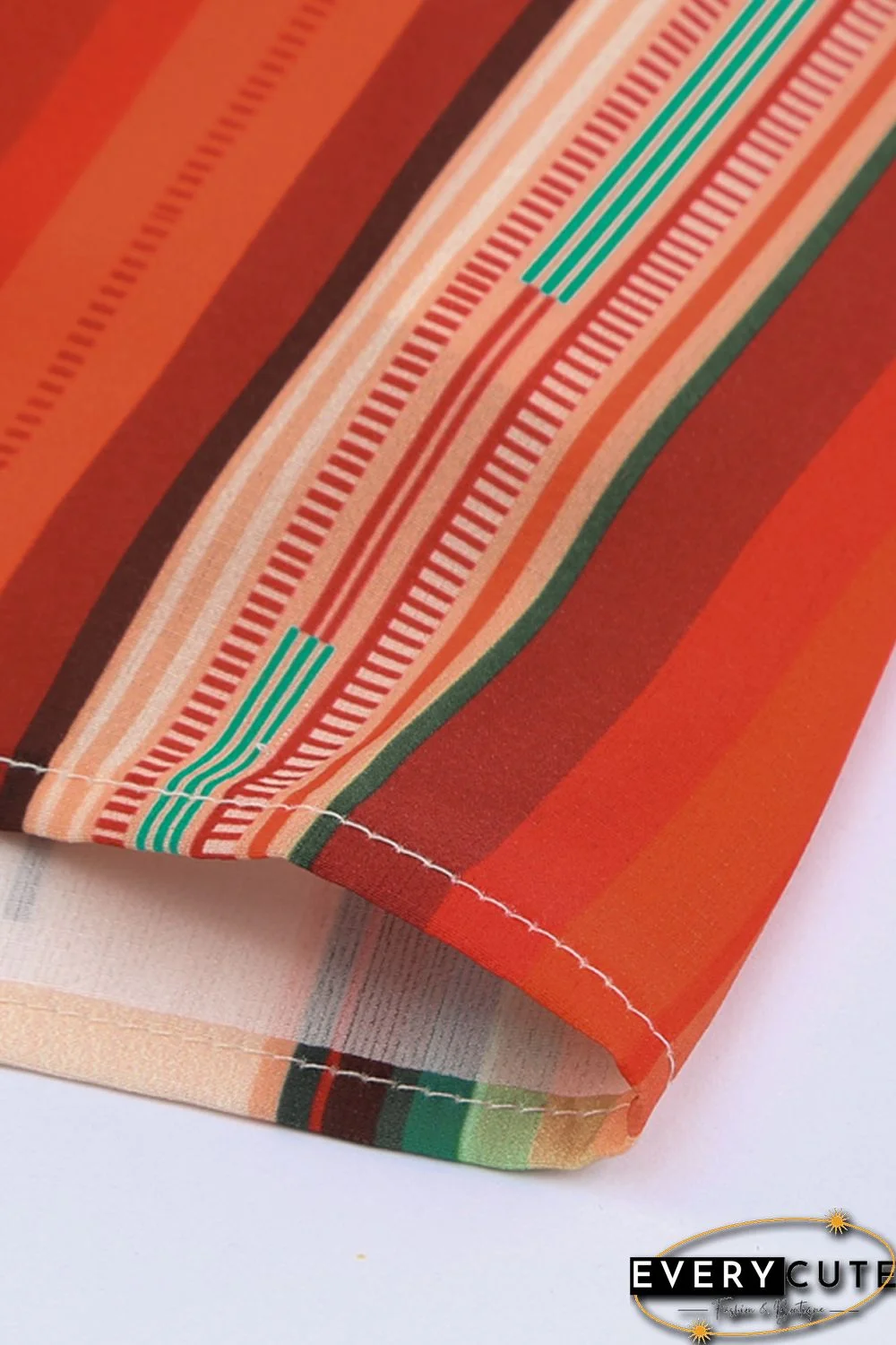 Serape Striped Leopard Mini Dress