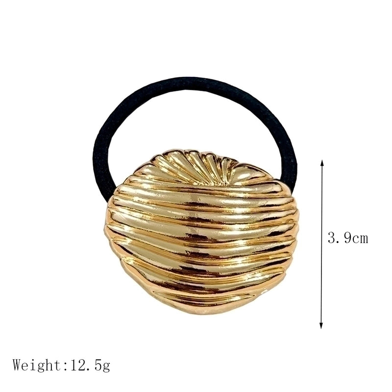 Women’s IG Style Basic Sweet Red Heart Flower Bow Knot Alloy Three-dimensional Imitation Pearl Hair Tie