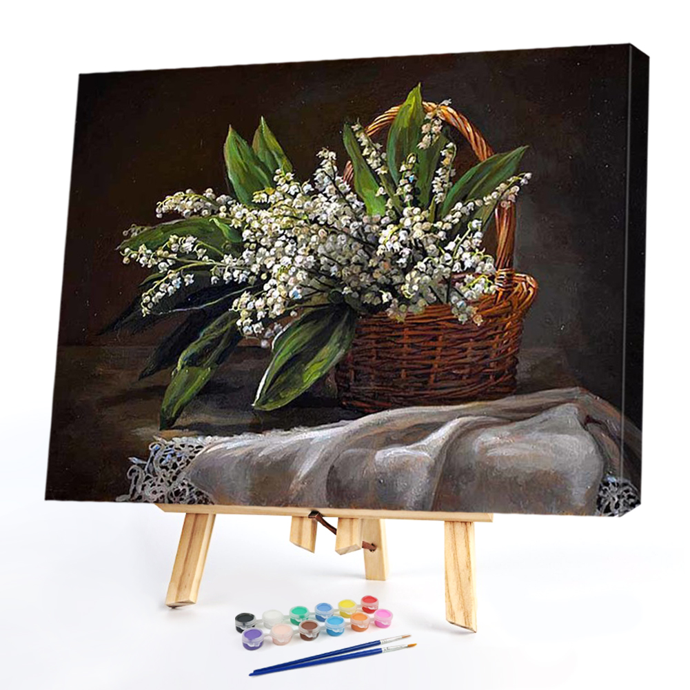 

40*30CM - Paint By Numbers - Silver Bell Flowers, 501 Original