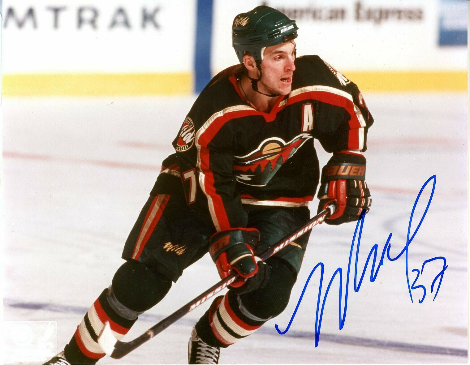 Wes Walz Autographed 8x10 Minnesota Wild # S293