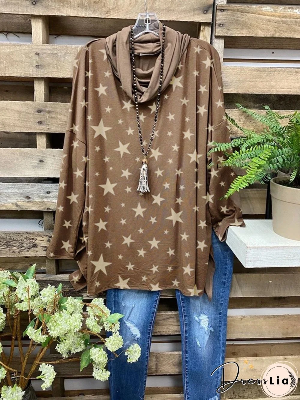 Cowl Neck Casual T-shirt