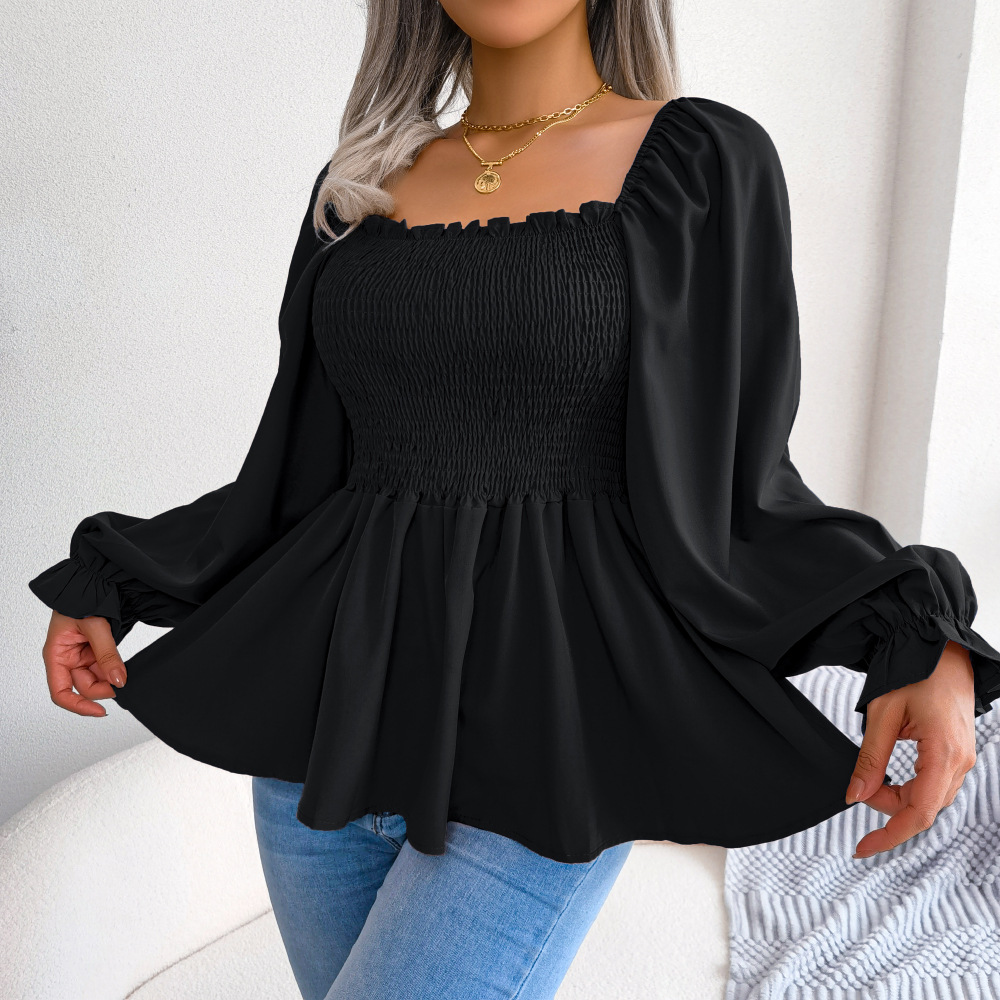 Elegant Casual Blouse Sleeve Tops