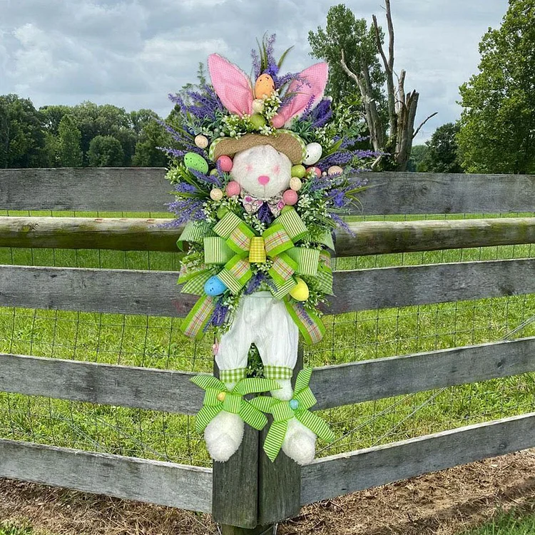 2023 New Easter Bunny Colorful Wreath