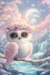 Luxury AB Velvet Diamond Painting Kit - Cute Owl