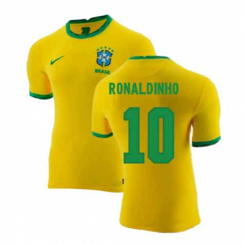 Brasilien Ronaldinho 10 Home Trikot 2020-2021