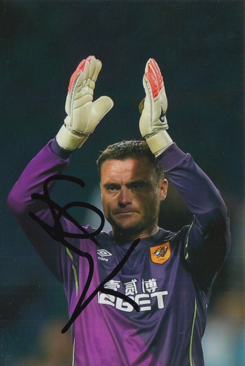 HULL CITY HAND SIGNED STEVE HARPER 6X4 Photo Poster painting 1.