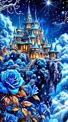 Luxury AB Velvet Diamond Painting Kit - Castle