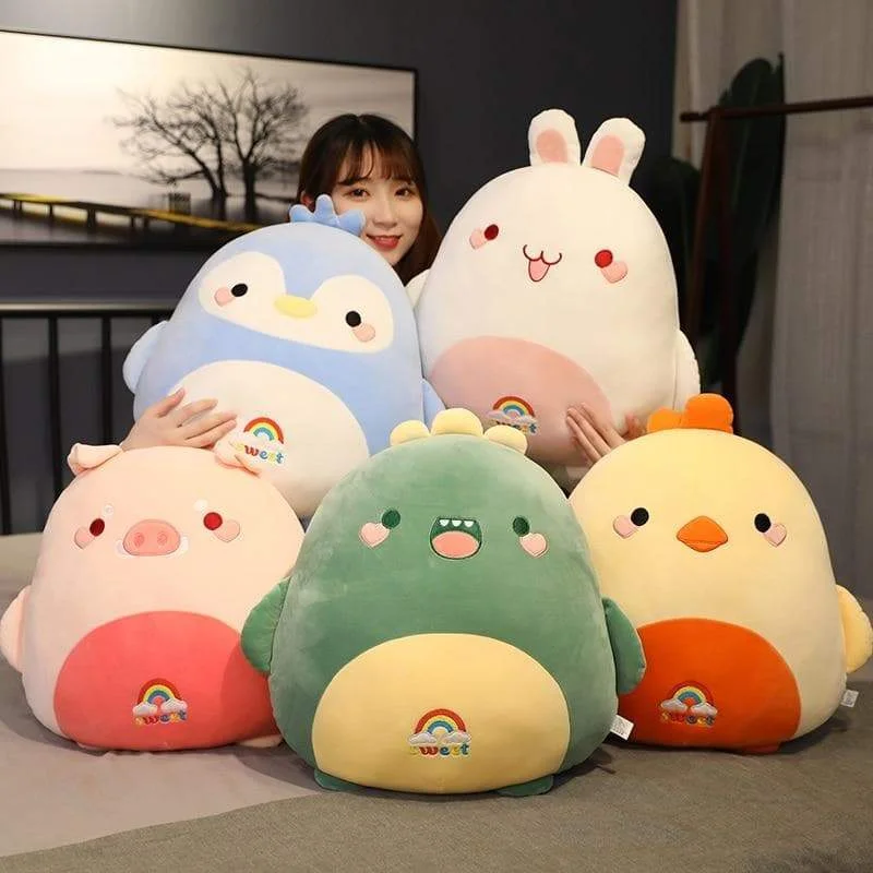 Cute Dinosaur/Pig/Chick/Bunny/Penguin Animal Toy Pillow SS1286