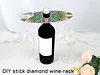 Diamond Painting Wine Glass Rack DIY Wine Glass Holder Storage Rack Diamond Art Acrylic Organizer Stemware Rack Kit