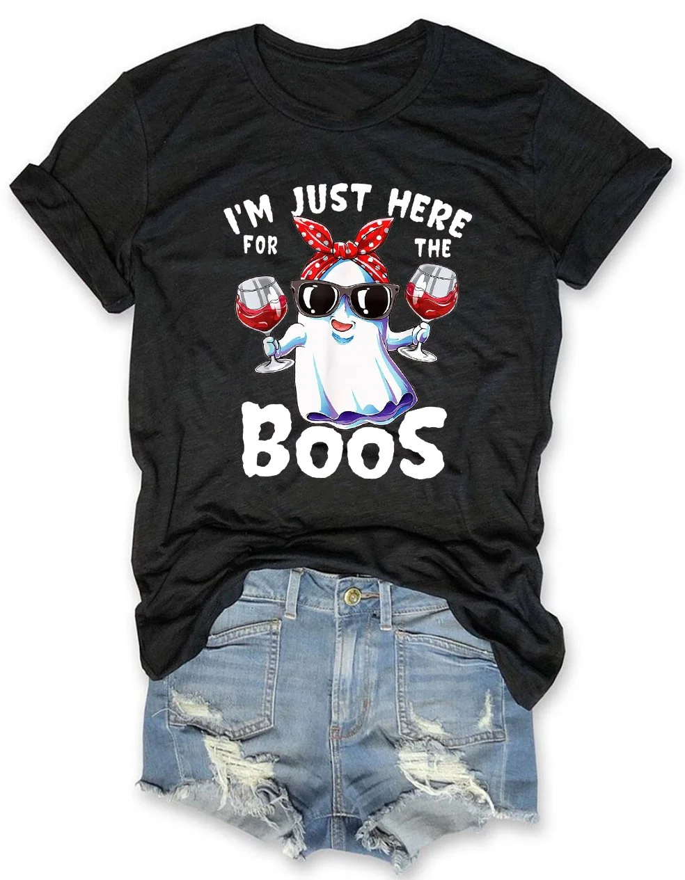 I'm Just Here For The Boos Halloween T-Shirt