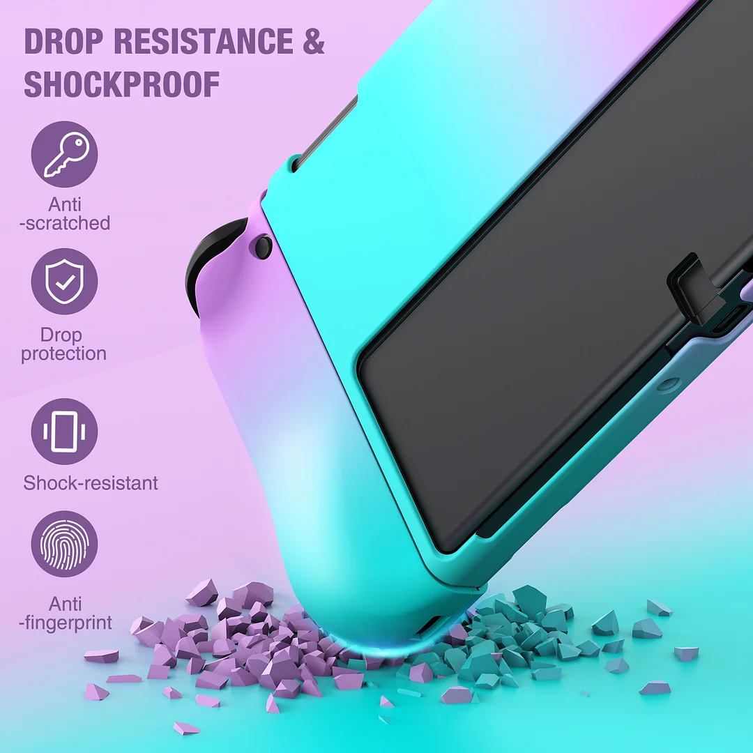 DinoFire Switch Protective Case for Nintendo Switch Ergonomic Grip Anti-Slip Cover