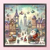Christmas Town-11CT Stamped Cross Stitch 50*50cm tapestrymarket