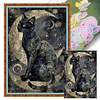 Moon Cat-11CT/14CT Stamped/Counted Cross Stitch 40*60cm(Big Size)