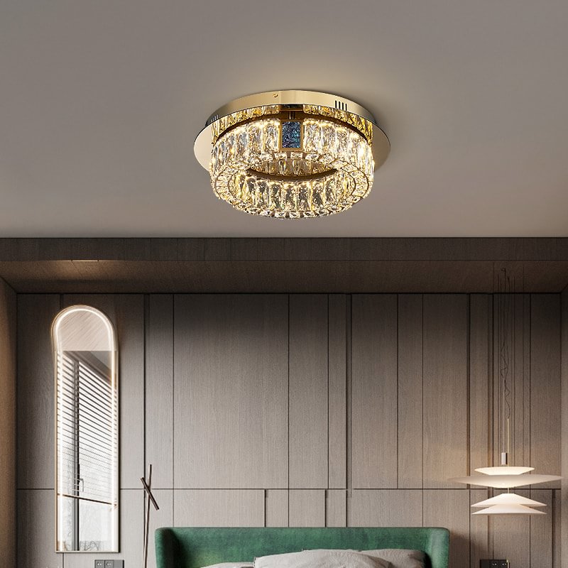 Modern Plated Steel Ceiling Lamp