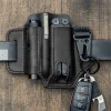 Cowhide EDC Tool Set Outdoor Multi-Function Sheath Tool Bag Flashlight Case