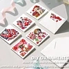 12Pcs Valentines Bear Dog DIY Diamond Painting Greeting Cards for Adults Gifts