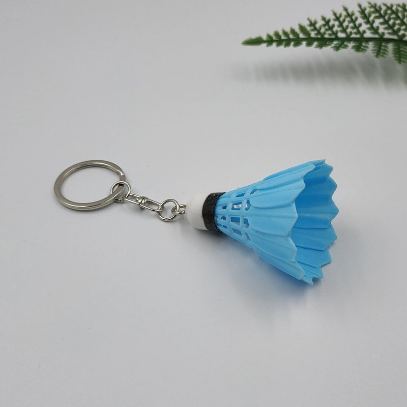 Minimalist Sports Badminton Plastic Unisex Bag Pendant Keychain