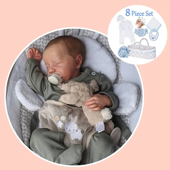 Realistic Safest Silicone 12'' Real Lifelike Nateka Handsome Asleep Reborn Baby Boy For Girls By Rsgdolls®：Realistic Reborn Baby Dolls By Rsgdolls®