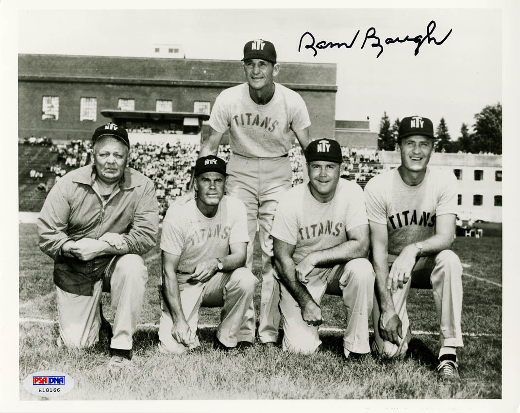 Sammy Baugh SIGNED 8x10 Photo Poster painting New York Titans Coach PSA/DNA AUTOGRAPHED