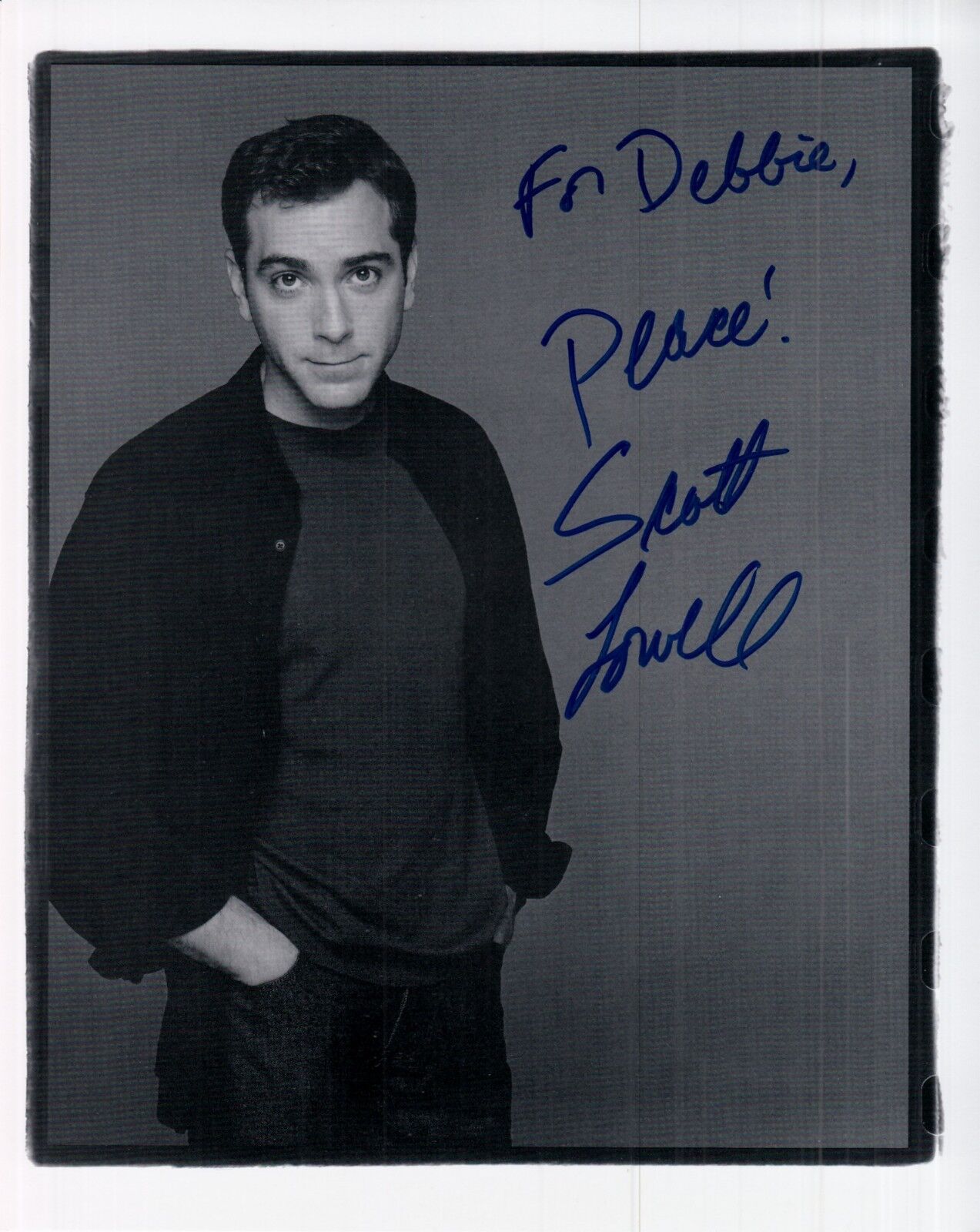 SCOTT LOWELL hand-signed QUEER AS FOLK 8x10 portrait pose UACC RD COA authentic