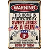 Warning - Vintage Metal Signs(12*16Inch)   - Warning