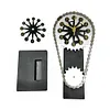 Chain Table Clock Retro Rotating Gear Mechanical Clock