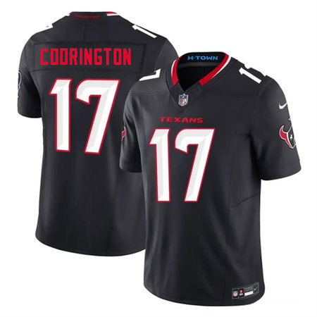 Men's Houston Texans #17 Brandon Codrington Navy 2026 NFL Draft Vapor F.U.S.E. Limited Jersey