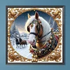 Diamond Painting-5D Full Round Drill Xmas Horse(40*40 CM)