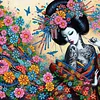 Geisha Schönheit 5d DIY Diamant Kunst Malerei Kits Teilbohrer Edelstein Kunst Kit 30x30cm