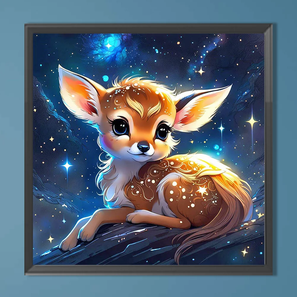 Full Round Diamond Painting 40*40cm - Glowing Animals