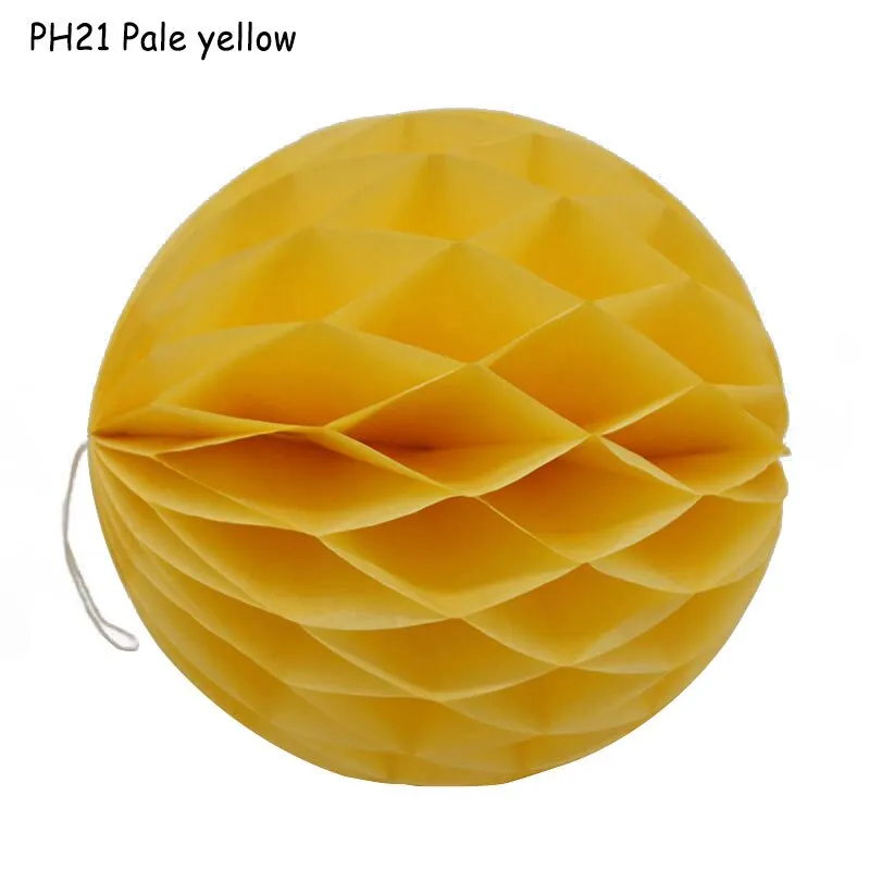 1Pcs 2 -12 Chinese Round Hanging Paper Honeycomb Flowers Balls Crafts Party Wedding Home DIY Decoration Paper Lantern Pompom