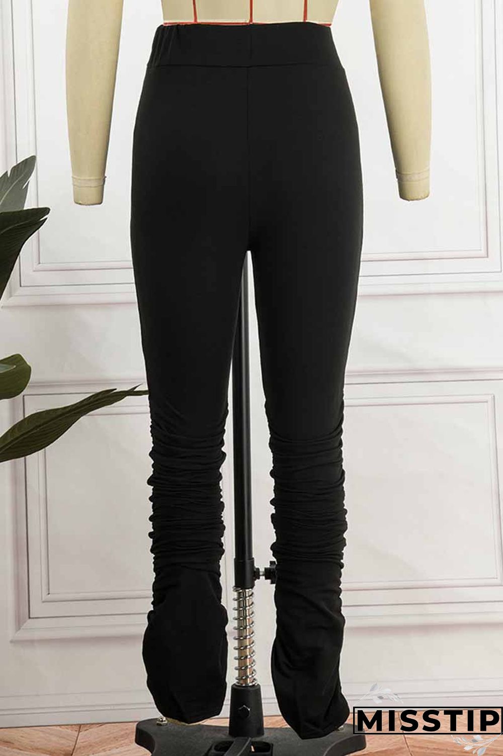 Grey Street Print Letter Mid Waist Bottoms