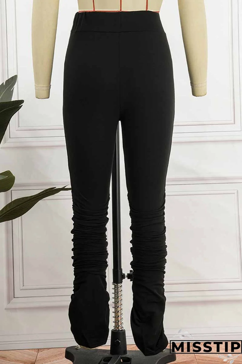 Grey Street Print Letter Mid Waist Bottoms