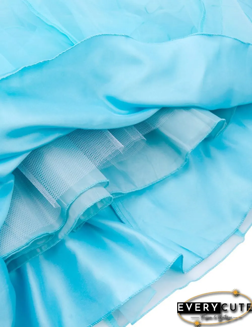 Girls Sleeveless Organza Dress Birthday Wedding Party Princess Prom Dresses