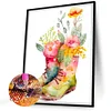 Diamond Painting -DIY Round Drill Flower Boots