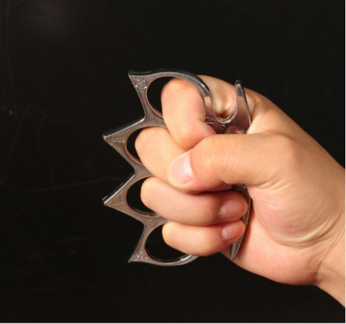 Brass Knuckles Four Finger Boxing Gloves Metal Legal Self-defense Supplies