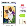 50 Pages A5 DIY Special Shaped Diamond Painting Diary Notebook Kit (Cat Under the Moon)