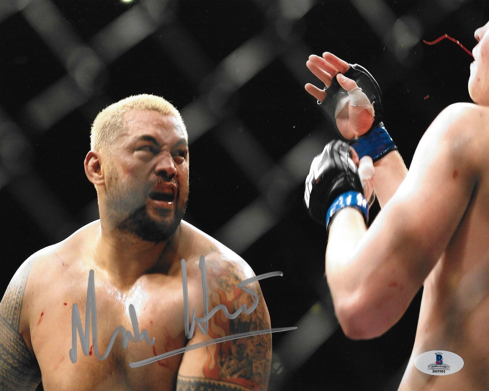 Mark Hunt Signed 8x10 Photo Poster painting BAS Beckett COA UFC on Fuel TV 8 Picture Autograph 1