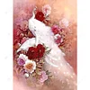 Diamond Painting-5D Full Square Drill White Peacock