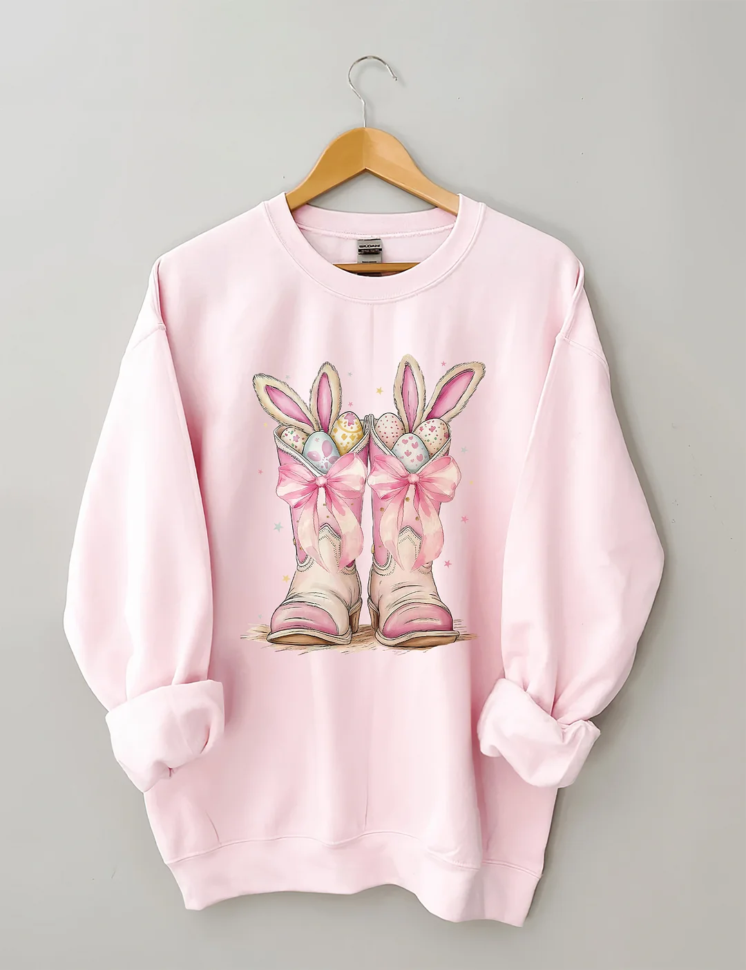  Cowboy Boots Easter Sweatshirt