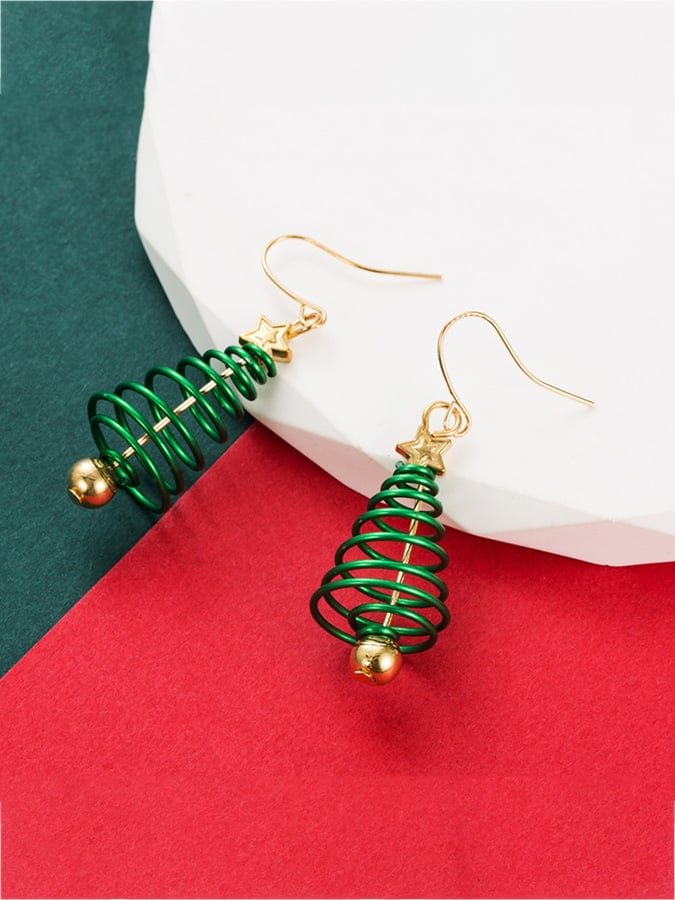 Women's Christmas Tree Earrings