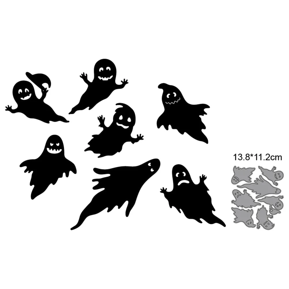 Customized Dies Halloween Bat Pumpkin Ghost Metal Cutting Dies Scrapbooking Dies For DIY Craft Paper Card Making Stencils Dies