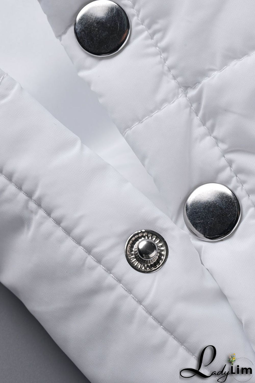 Tangerine Red Casual Street Solid Patchwork Draw String Buttons Zipper Outerwear