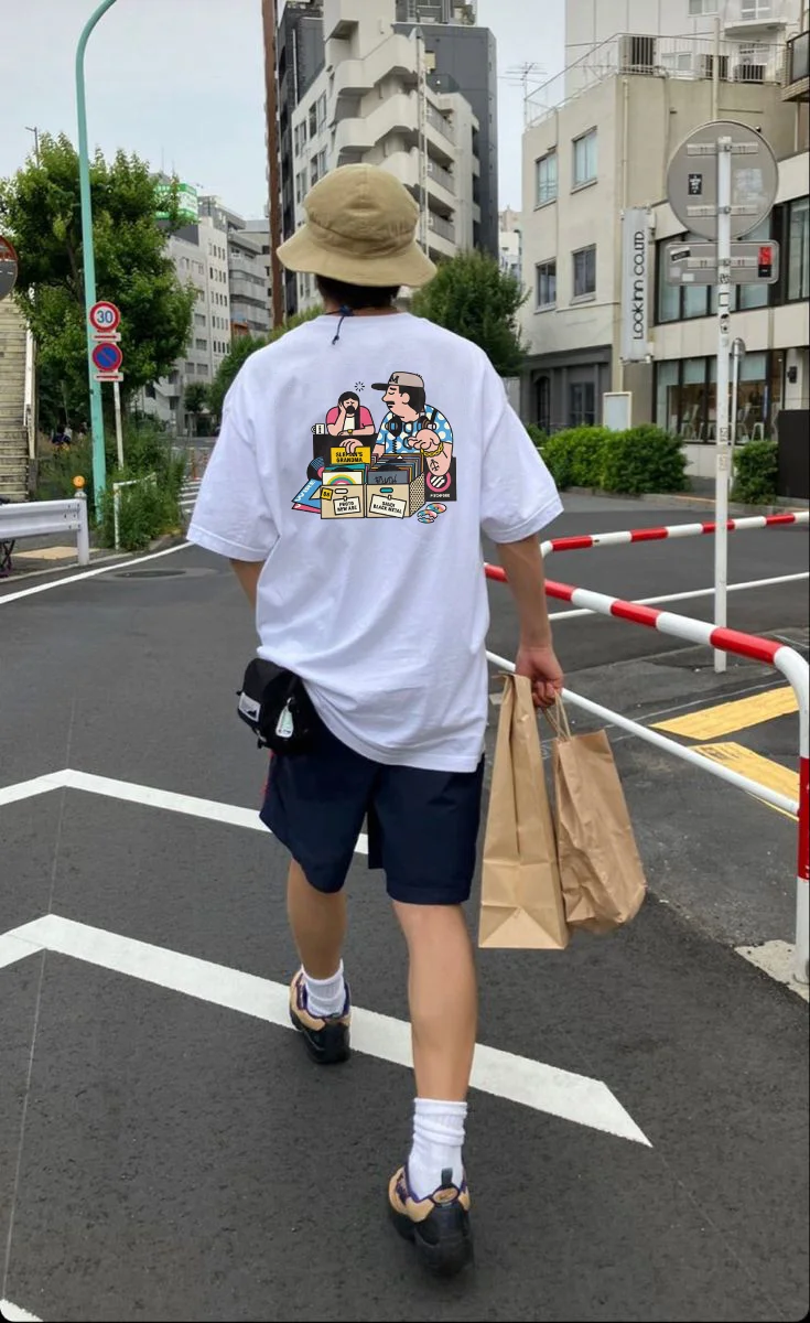 Record Collection Box Print T-shirt