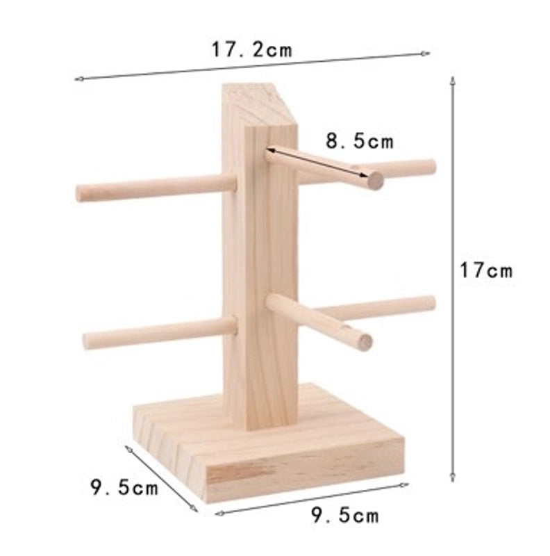 Minimalist Solid Color Solid Wood Patchwork Jewelry Rack